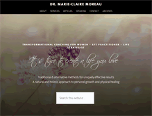 Tablet Screenshot of marieclairemoreau.com